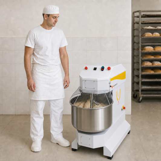 Amasadora Espiral 40 kg Venâncio — en uso profesional a escala real