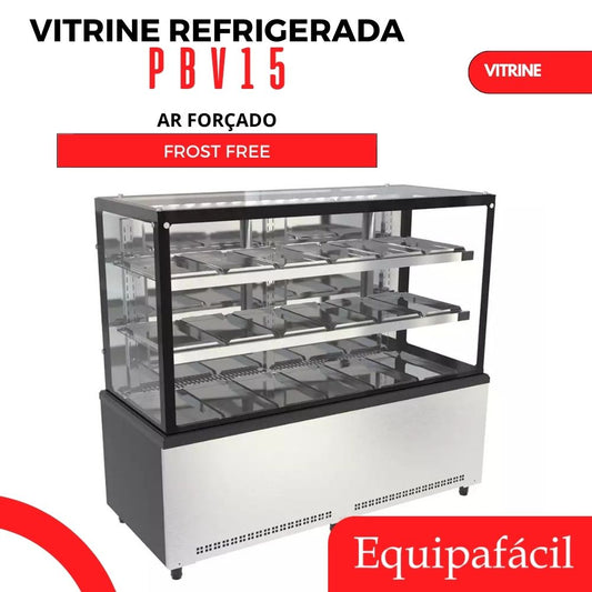 Vitrina refrigerada Venâncio Prime PBV15, detalle de estantes
