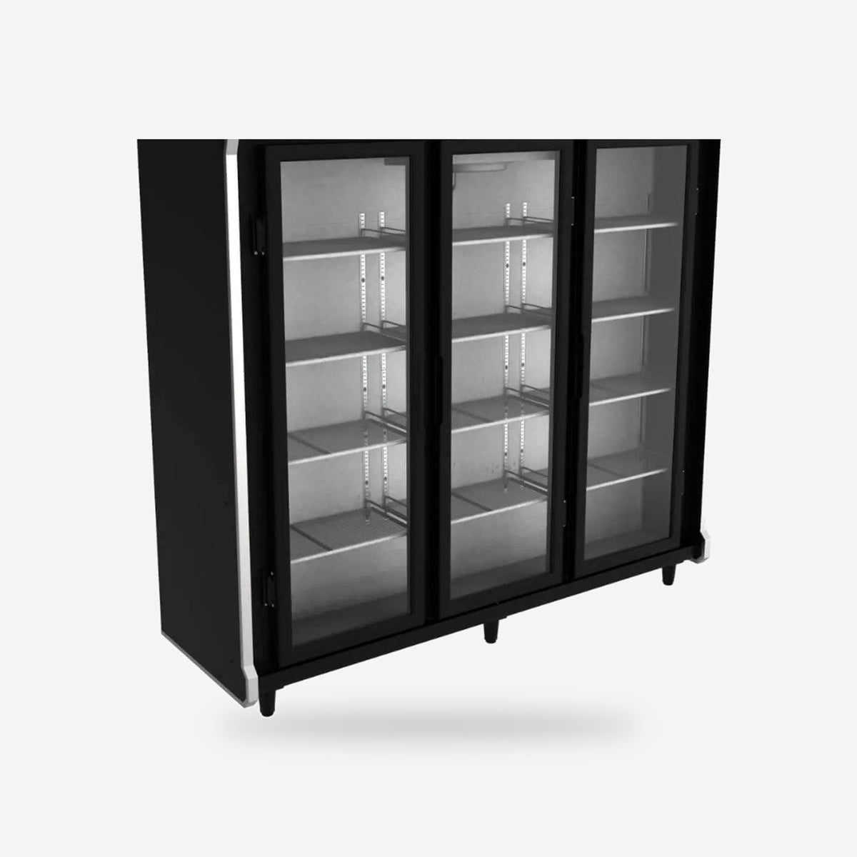 Expositor vertical Venâncio Prime negro de 3 puertas, vista adicional 2