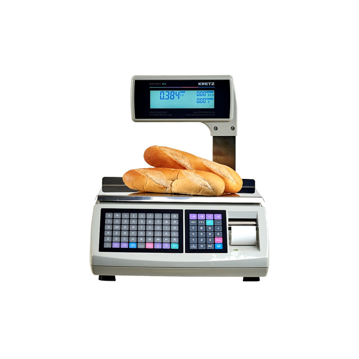 Balanza Kretz Report NX LCD con bandeja de pesaje