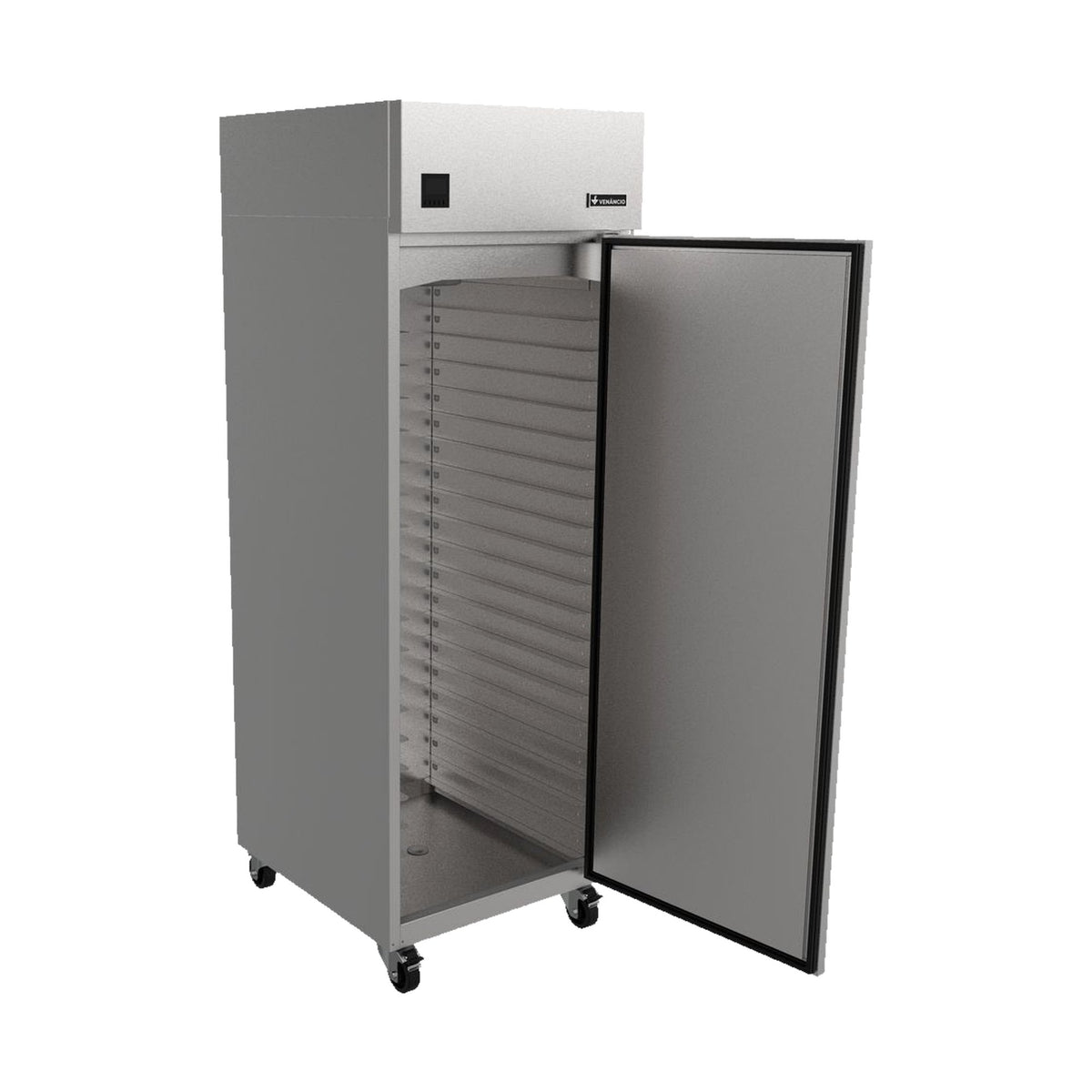 Panadero nocturno Venâncio frío-calor con puerta abierta