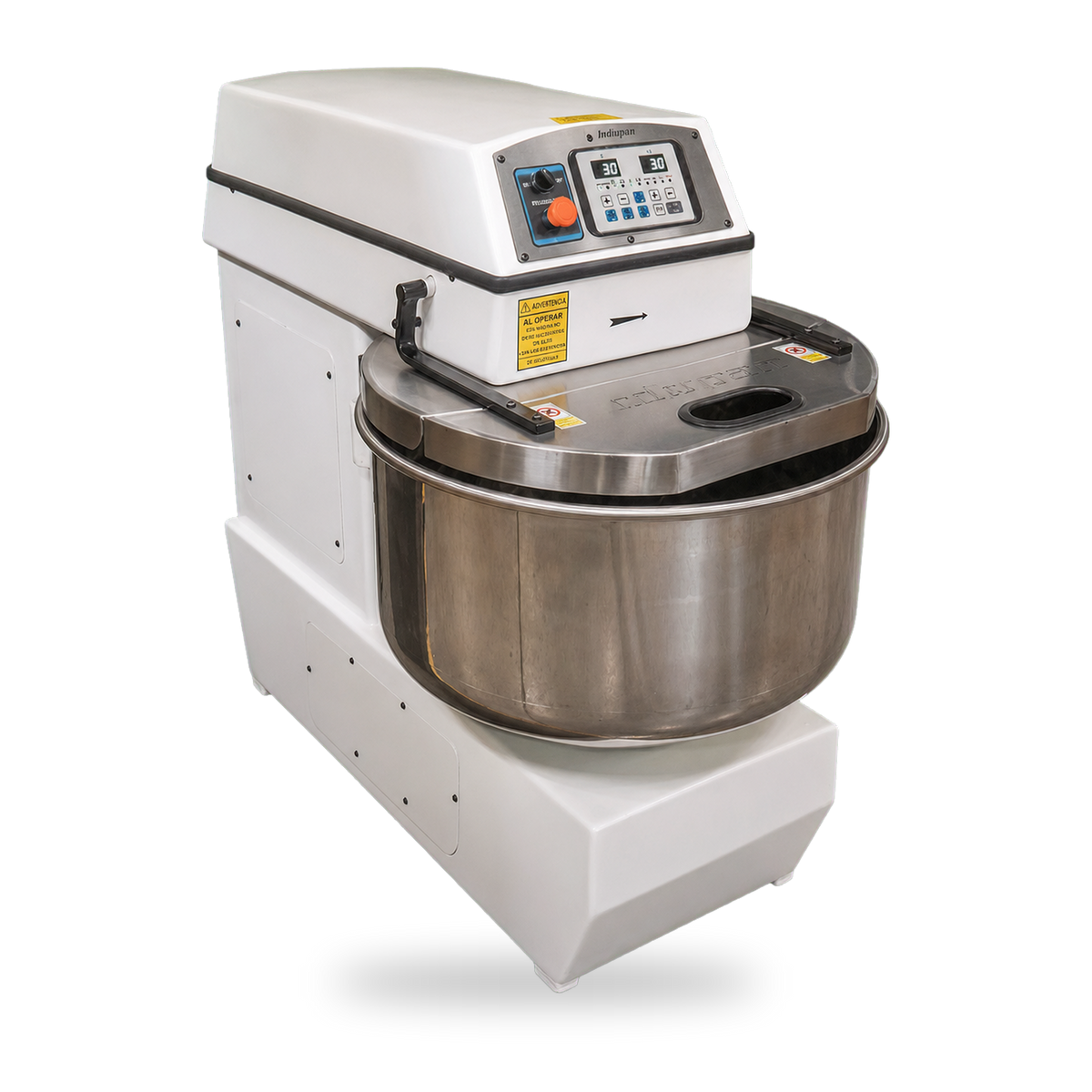 Amasadora Espiral Indupan SR80, vista lateral
