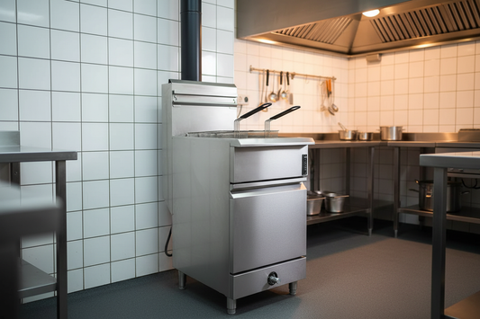 Fritador Venâncio Prime de 20 L instalado en cocina profesional