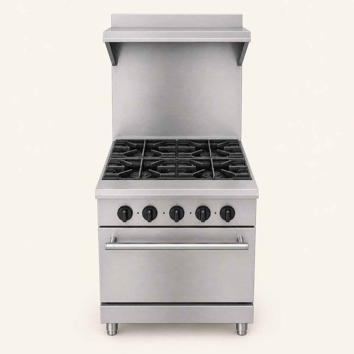 Cocina Americana 4 Hornallas a Gas Venâncio (FA4F) — vista frontal completa