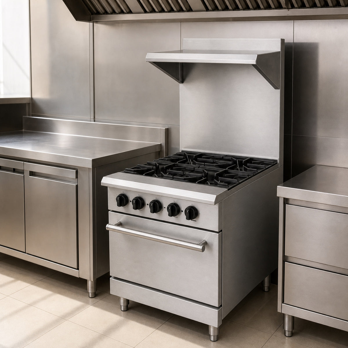Cocina Americana 4 Hornallas a Gas Venâncio (FA4F) — vista contextual completa