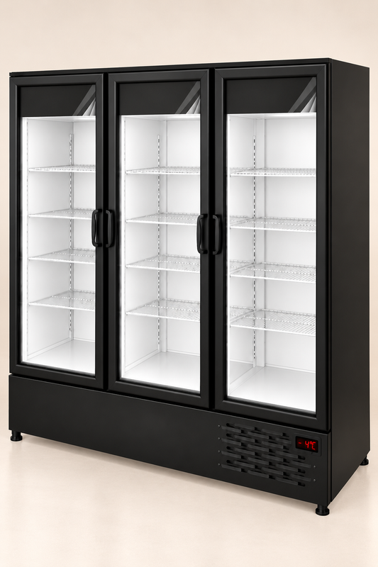Expositor Klima refrigerado de 3 puertas modelo Visa Slim