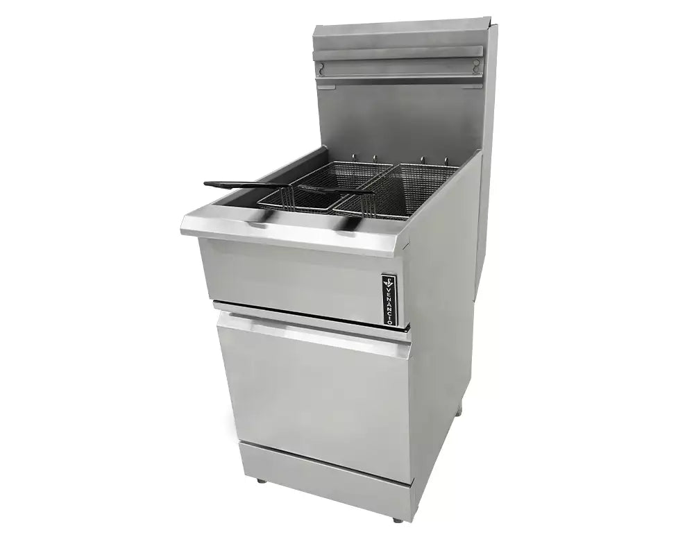 Vista lateral del fritador Venâncio Prime de 16 L