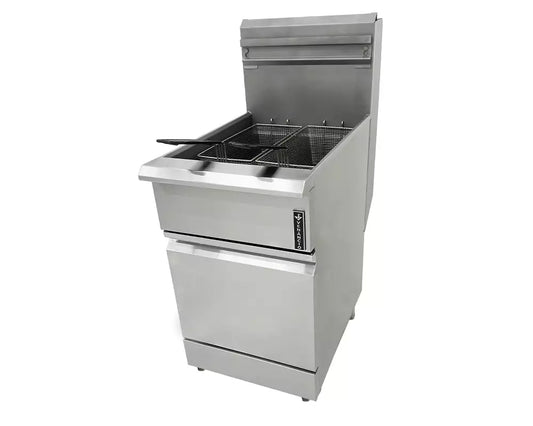 Vista lateral del fritador Venâncio Prime de 16 L