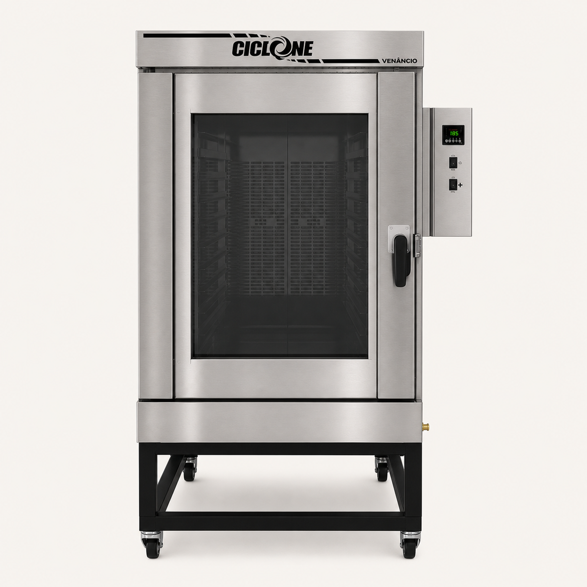 Horno Turbo Ciclone 10 Correas a Gas Venâncio — vista frontal completa