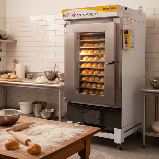 Horno Twister 10 Bandejas a Leña Venâncio — en uso profesional a escala real