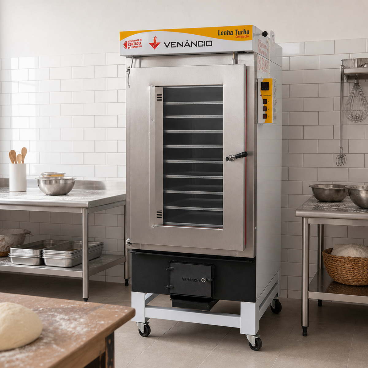 Horno Twister 10 Bandejas a Leña Venâncio — vista contextual completa