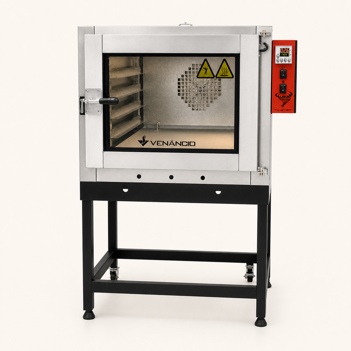 Horno Twister 5 Bandejas a Gas Venâncio — vista frontal completa