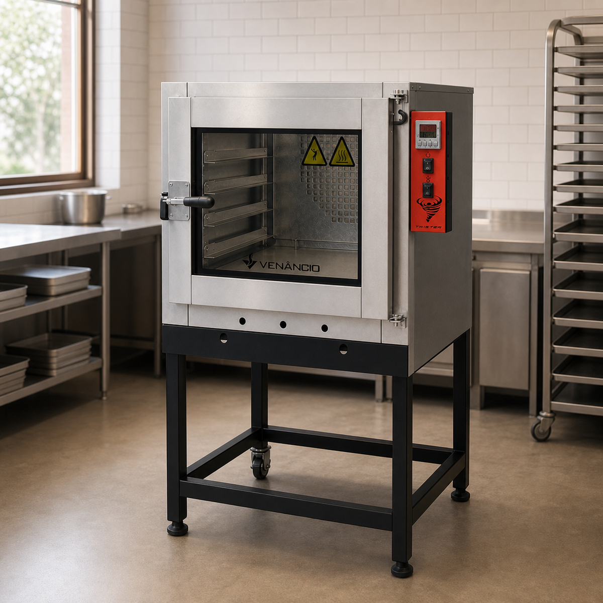 Horno Twister 5 Bandejas a Gas Venâncio — vista contextual completa