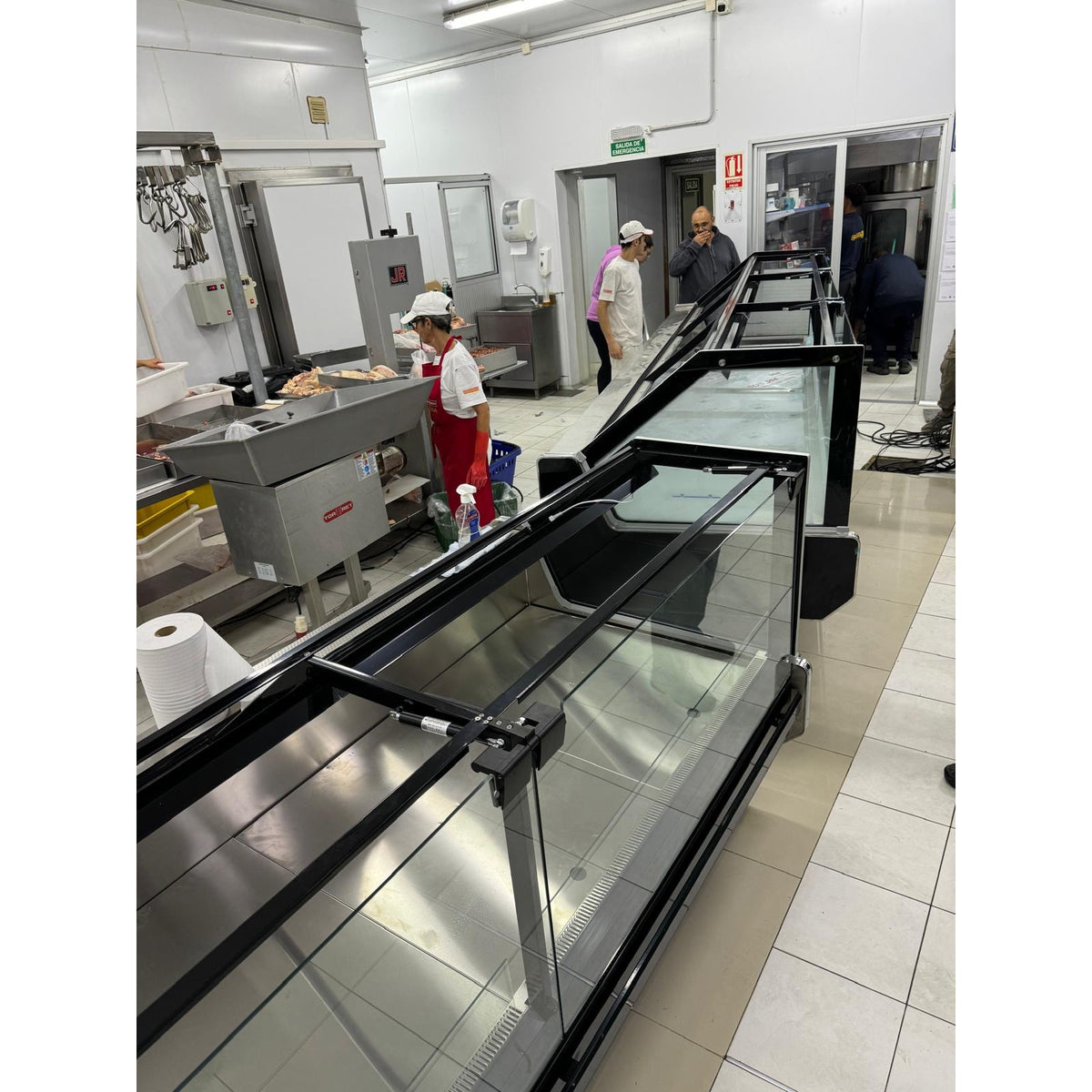 Vitrina Recta Negra Ancon Modelo Retro 1,87 m — vitrina 8