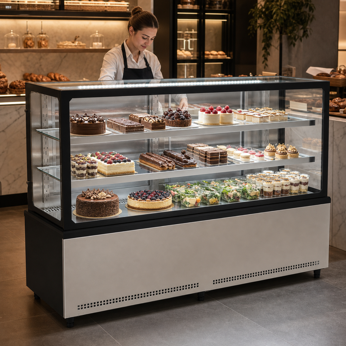 Vitrina Refrigerada Venâncio Prime 2 m (PBV20) — en uso profesional a escala real
